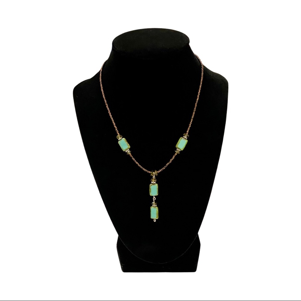 Orvil Jack Turquoise & Swarovski Crystal Necklace